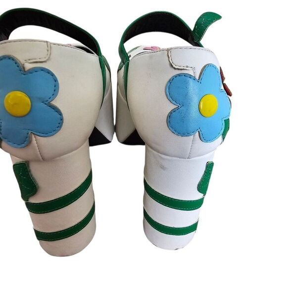 dELiA*s Floral Retro Thru The Motions Platform Flower Mary Janes Shoes size 7 - Picture 7 of 11
